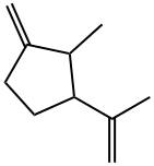 1-Methylene-2-methyl-3-isopropenylcyclopentane Struktur