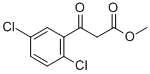 METHYL 2,5-DICHLOROBENZOYLACETATE Struktur