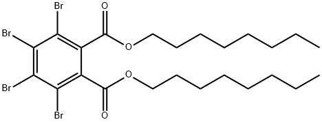 Dioctyl tetrabromophthalate Struktur