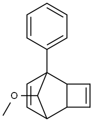 9-Methoxy-1-phenyltricyclo[4.2.1.02,5]nona-3,7-diene Struktur