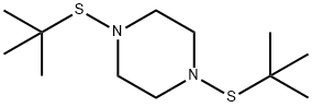 Piperazine, 1,4-bis[(1,1-dimethylethyl)thio]- Struktur