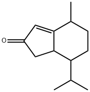 1,4,5,6,7,7a-Hexahydro-4-methyl-7-(1-methylethyl)-2H-inden-2-one Struktur