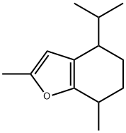 4,5,6,7-Tetrahydro-2,7-dimethyl-4-(1-methylethyl)benzofuran Struktur