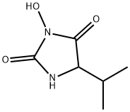 3-Hydroxy-5-isopropylhydantoin Struktur