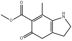 2,3,4,5-Tetrahydro-7-methyl-5-oxo-1H-indole-6-carboxylic acid methyl ester Struktur