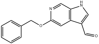 5-BENZYLOXY-1H-PYRROLO(2,3-C)PYRIDINE-3- CARBOXALDEHYDE, 97 Struktur