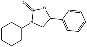 3-Cyclohexyl-5-phenyloxazolidine-2-one Struktur