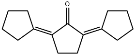 2,5-Dicyclopentylidenecyclopentane-1-one Struktur