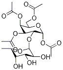 1,3,4,6-Tetra-O-acetyl-2-(α-L-fucopyranosyl)-α-D-galactopyranose Struktur