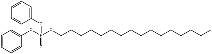 Phosphoric acid, hexadecyl diphenyl ester Struktur