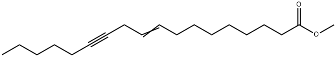 9-Octadecen-12-ynoic acid methyl ester Struktur