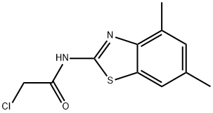 2-CHLORO-N-(4,6-DIMETHYL-BENZOTHIAZOL-2-YL)-ACETAMIDE Struktur