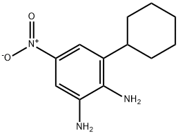 1,2-Benzenediamine,  3-cyclohexyl-5-nitro- Struktur