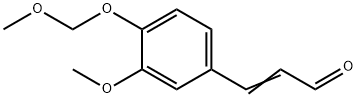 3'-methoxy-4'-(methoxymethoxy)cinnamaldehyde Struktur