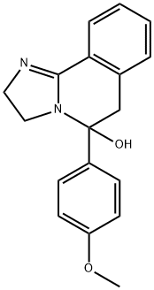 2,3,5,6-Tetrahydro-5-(4-methoxyphenyl)imidazo[2,1-a]isoquinolin-5-ol Struktur