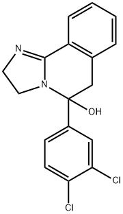 5-(3,4-Dichlorophenyl)-2,3,5,6-tetrahydroimidazo[2,1-a]isoquinolin-5-ol Struktur