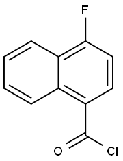 1-NAPHTHALENECARBONYL CHLORIDE,4-FLUORO- Struktur