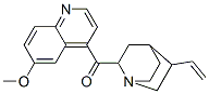 (6-METHOXY-4-QUINOLYL)(5-VINYL-1-AZABICYCLO[2.2.2]OCT-2-YL)METHANONE Struktur