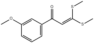 1-(3-METHOXY-PHENYL)-3,3-BIS-METHYLSULFANYL-PROPENONE Struktur