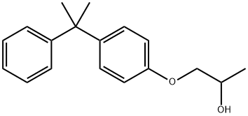 1-[p-(alpha,alpha-dimethylbenzyl)phenoxy]propan-2-ol Struktur