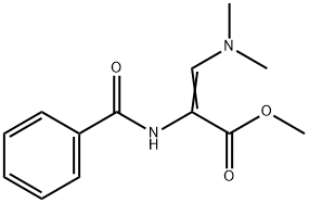 METHYL (Z)-2-BENZOYLAMINO-3-DIMETHYLAMINOPROPENOATE Struktur