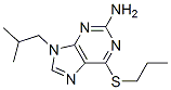 9-(2-methylpropyl)-6-propylsulfanyl-purin-2-amine Struktur