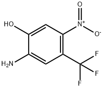 2-Amino-5-nitro-4-(trifluoromethyl)phenol (FLU-3) Struktur