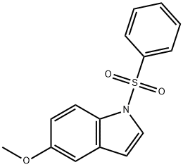 1-benzenesulfonyl 5-methoxy indole Struktur