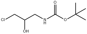 Carbamic acid, (3-chloro-2-hydroxypropyl)-, 1,1-dimethylethyl ester (9CI) Struktur