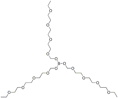 tris(2,5,8,11-tetraoxatridecyl) orthoborate Struktur