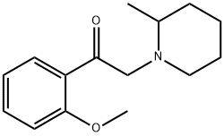 Ethanone, 1-(2-methoxyphenyl)-2-(2-methyl-1-piperidinyl)- (9CI) Struktur