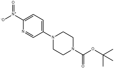 Tert-butyl 4-(6-nitropyridin-3-yl)piperazine-1-carboxylate Struktur