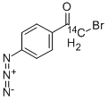 p-Azidophenacyl Bromide-1-14C Struktur