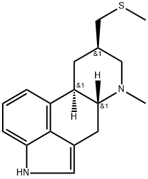 6-methyl-8-((methylthio)methyl)ergoline (8beta) Struktur