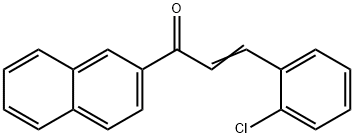 3-(2-CHLOROPHENYL)-1-(2-NAPHTHYL)PROP-2-EN-1-ONE Struktur