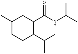 N,2-bis(isopropyl)-5-methylcyclohexanecarboxamide Struktur