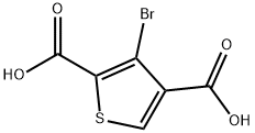 3-BROMOTHIOPHEN-2,4-DICARBOXYLIC ACID Struktur