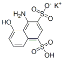 potassium hydrogen 4-amino-5-hydroxynaphthalene-1,3-disulphonate Struktur