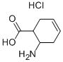 cis-6-Amino-3-cyclohexene-1-carboxylic acid hydrochloride Struktur