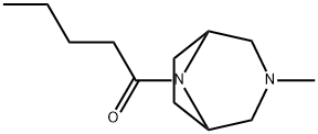 3-Methyl-8-valeryl-3,8-diazabicyclo[3.2.1]octane Struktur