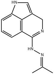 3,4-Dihydropyrrolo[4,3,2-de]isoquinolin-5(1H)-one (1-methylethylidene)hydrazone Struktur