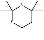 2,2,4,4,6-Pentamethyl-1,3-dithiane Struktur