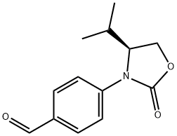 (S)-4-(4-ISOPROPYL-2-OXOOXAZOLIDIN-3-YL)BENZALDEHYDE Struktur