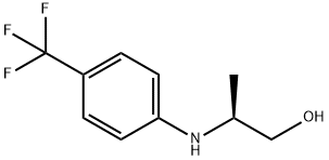 (S)-2-(4-TRIFLUOROMETHYLPHENYLAMINO)PROPAN-1-OL Struktur