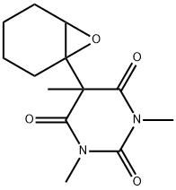 1,3,5-Trimethyl-5-[7-oxabicyclo[4.1.0]hept-1-yl]pyrimidine-2,4,6(1H,3H,5H)-trione Struktur