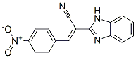 1H-Benzimidazol-2-acetonitrile, alpha((4-nitrophenyl)methylene)- Struktur