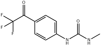 N-Methyl-N'-[4-(trifluoroacetyl)phenyl]urea Struktur