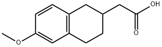 (6-METHOXY-1,2,3,4-TETRAHYDRO-NAPHTHALEN-2-YL)-ACETIC ACID Structure