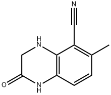 5-Quinoxalinecarbonitrile,1,2,3,4-tetrahydro-6-methyl-2-oxo-(9CI) Struktur