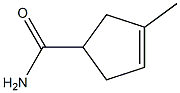 3-Cyclopentene-1-carboxamide, 3-methyl-, (+)- (9CI) Struktur